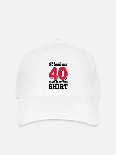 40th birthday - Flexfit Cap - white