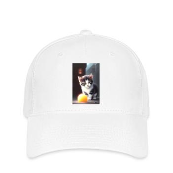 Baby Cat - Flexfit Cap - white - Front