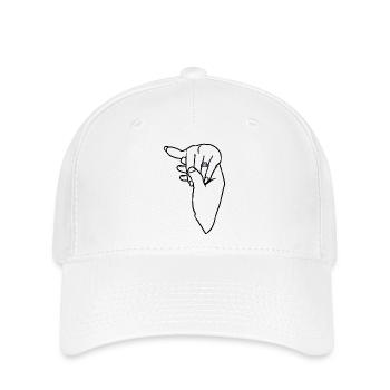 Verlobungs-Ehering-Hand - Flexfit Cap - Weiß - Vorne