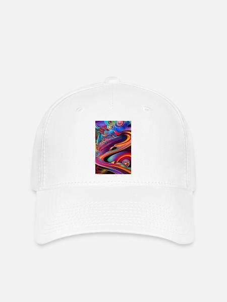 Abstrakte Kunst - Flexfit Cap - Weiß