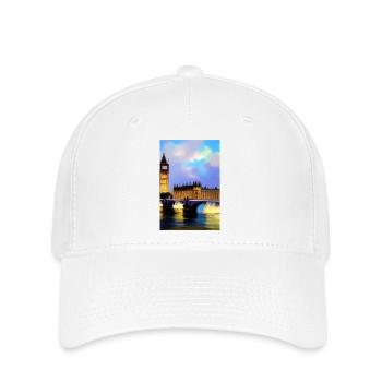 Brücken in London - Flexfit Cap - Weiß - Vorne
