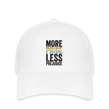 Pride Month LGBT - More Pride, Less Prejudice - Flexfit Cap - white - Front