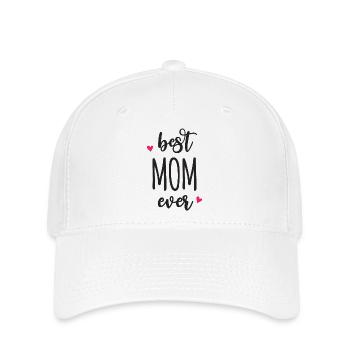 Beste Mutter aller Zeiten - Flexfit Cap - Weiß - Vorne