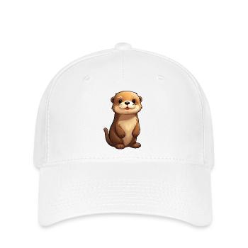 Niedliches Otter-Design | Sommerstimmung | Otter - Flexfit Cap - Weiß - Vorne
