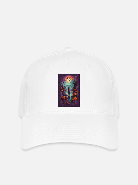 Halloween Nacht - Flexfit Cap - Weiß