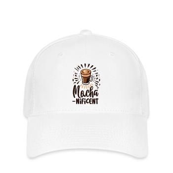 Moka-nificent Funny Coffee Word Game - Casquette Flexfit - blanc - Devant