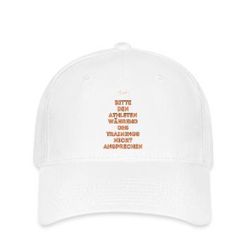 Bitte den Athleten nicht ansprechen - Flexfit Cap - Weiß - Vorne