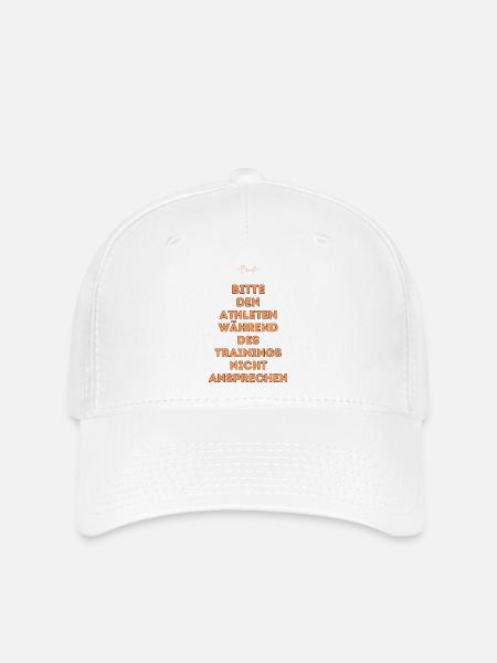 Bitte den Athleten nicht ansprechen - Flexfit Cap - Weiß