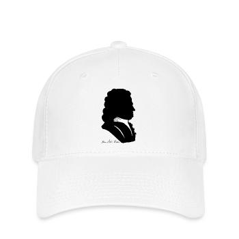 Johann Sebastian Bach Silhouette + Signature - Flexfit Cap - white - Front
