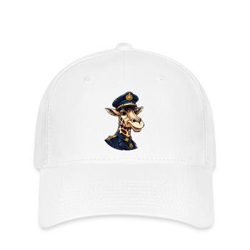 Giraffe Policewoman - Flexfit Cap - white - Front