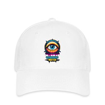 Surveillance de quartier - Casquette Flexfit - blanc - Devant