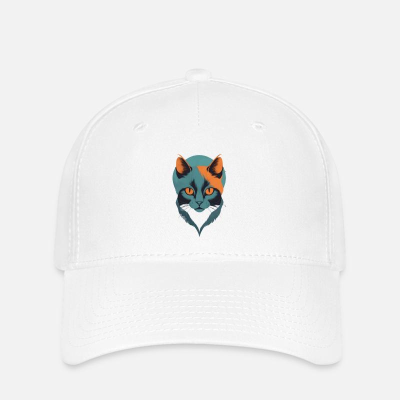 Magische Katze - Flexfit Cap - Weiß