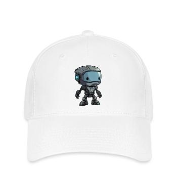 Roboter Little - Flexfit Cap - Weiß - Vorne