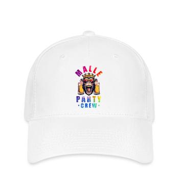 Malle Party Crew Affe Mallorca - Flexfit Cap - Weiß - Vorne