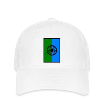 115552801 188819732 Romani-Flagge 1 - Flexfit Cap - Weiß - Vorne