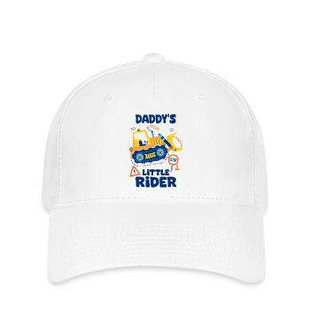 Little Daddy Pilot Baby Bulldozer Baumaschinen - Flexfit Cap - Weiß - Vorne