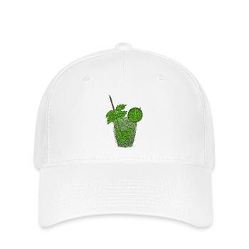Laby Mojito (schwarze Umrandung) - Flexfit Cap - Weiß - Vorne