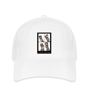 « Je plaisante » - Casquette Flexfit - blanc - Devant