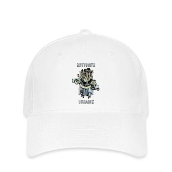 Zhytomyr Cosmonaut (ENG) - Ukraine Architecture - Flexfit Cap - white - Front