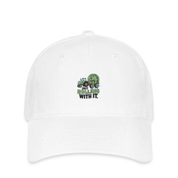 Just Rolling With It - Flexfit Cap - white - Front