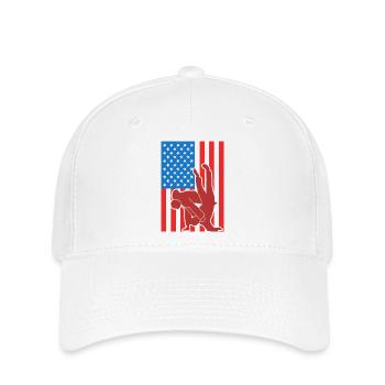 Patriotic Judo Fighter - Flexfit Cap - white - Front