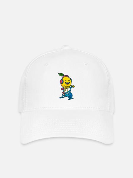 Fröhliche Zitrone - Flexfit Cap - Weiß