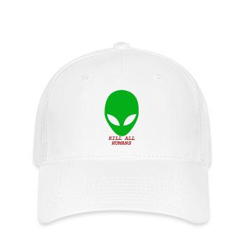 TUER TOUS LES HUMAINS - Casquette Flexfit - blanc - Devant