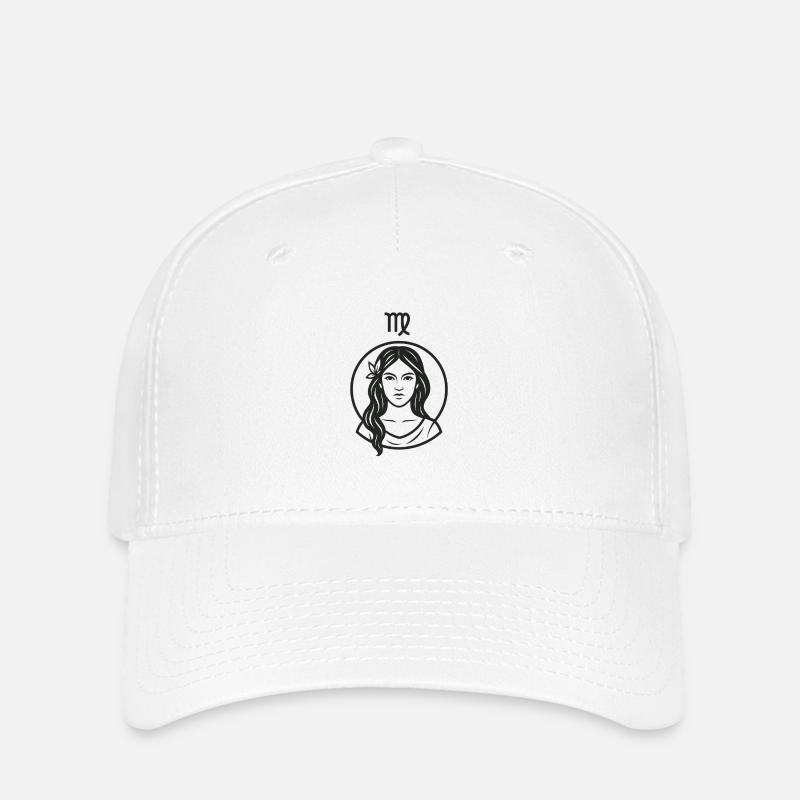 Sternzeichen Jungfrau - Flexfit Cap - Weiß