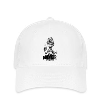 MOMBIE before coffee - Flexfit Cap - Weiß - Vorne