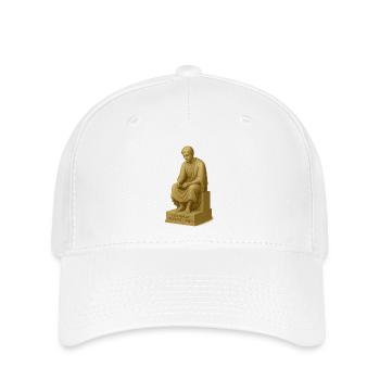 Sculpture de penseur réfléchi - Casquette Flexfit - blanc - Devant
