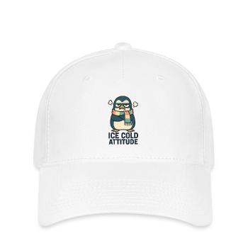 Pingouin attitude glaciale - Casquette Flexfit - blanc - Devant