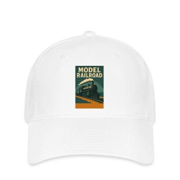 Model Train Illustration - Flexfit Cap - white - Front