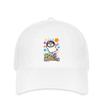 🐹 Hamster Astronaut in Crash Landing - Flexfit Cap - white - Front