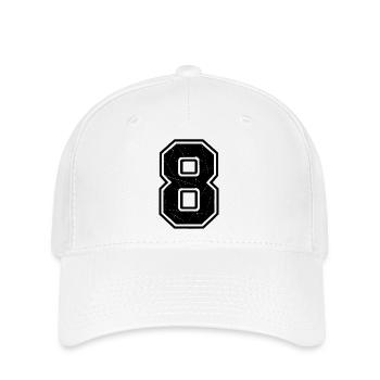 Cracked Eight Characters - Flexfit Cap - white - Front