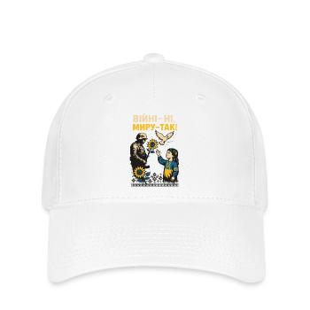 Nein zum Krieg, Ja zum Frieden - Casquette Flexfit - blanc - Devant
