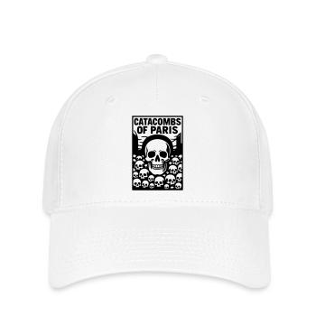 Katakomben von Paris Gebeine Beinhaus - Flexfit Cap - Weiß - Vorne