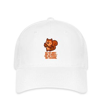 ich_bin_nicht_nur_Flausch_Ich_bin_vorrad_mit_Ch - Flexfit Cap - Weiß - Vorne
