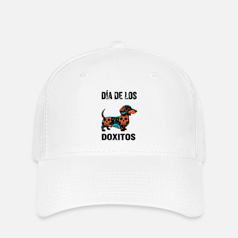 Día de los Doxitos Dachshund - Flexfit Cap - white