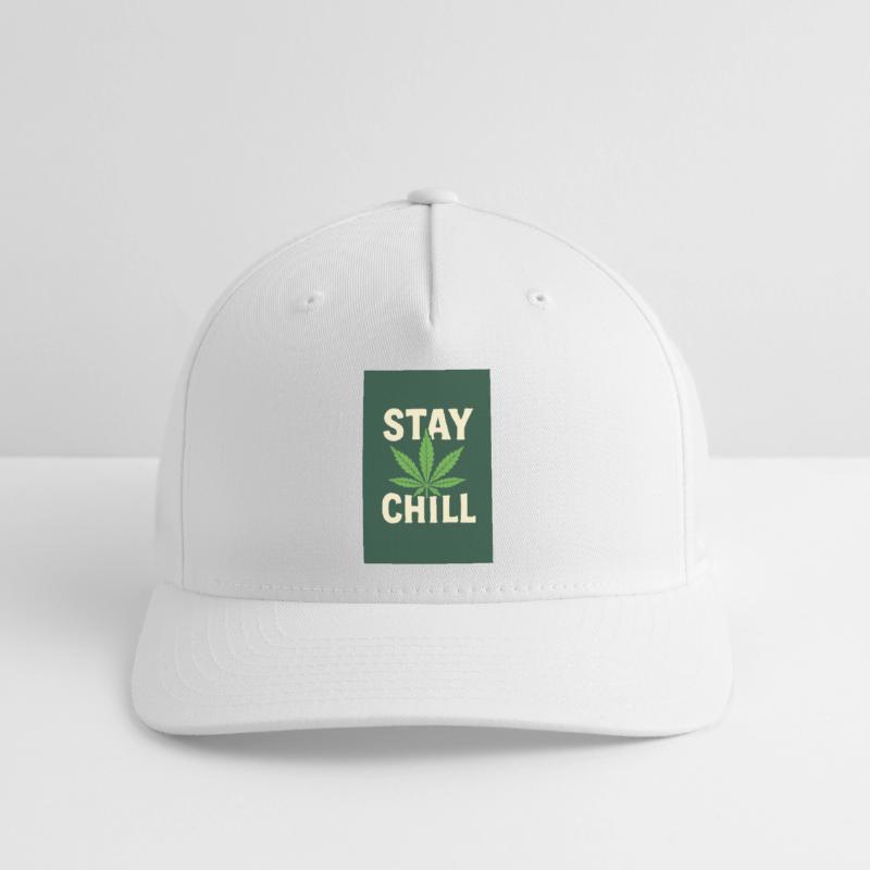 Stay Chill Feuille de Cannabis Casquette Flexfit