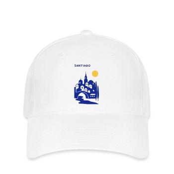 Santiago silhouette in the evening - Flexfit Cap - white - Front