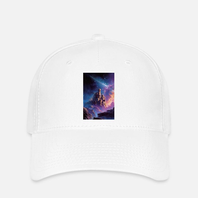 Nebula Castle in Starry Realm - Flexfit Cap - white