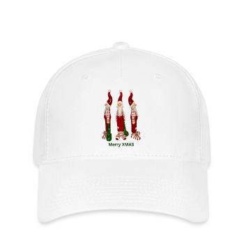 Santa Trio Merry XMAS - Flexfit Cap - white - Front