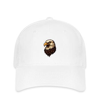Powerful Eagle Head Illustration - Flexfit Cap - white - Front