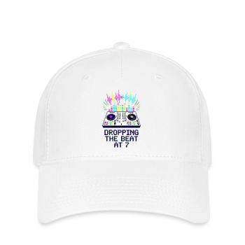Dropping The Beat At 7 DJ - Flexfit Cap - white - Front