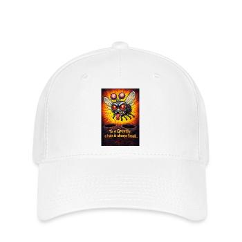 To a Greyfly, a hole is always fresh - Flexfit Cap - white - Front