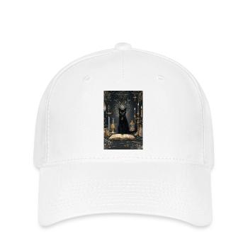Alchimiste du Chat de Minuit - Casquette Flexfit - blanc - Devant