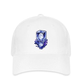 Fusion du cube au clair de lune - Casquette Flexfit - blanc - Devant