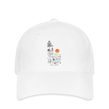 Sonnenuntergang Sonnenkreis - Flexfit Cap - Weiß - Vorne