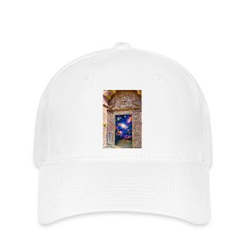 Space Gate Cosmic Portal Door - Flexfit Cap - white - Front