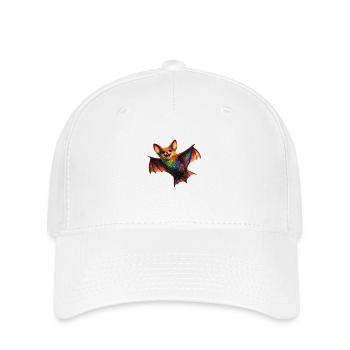 Rainbow Bat Night Creature - Flexfit Cap - white - Front